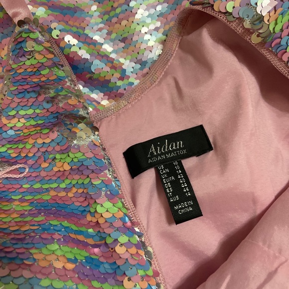 Aidan by Aidan Mattox Pastel Multi NWT size 10 - Picture 8 of 8
